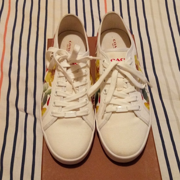 Coach Shoes - Coach Kristen Watercolor Floral Sneaker